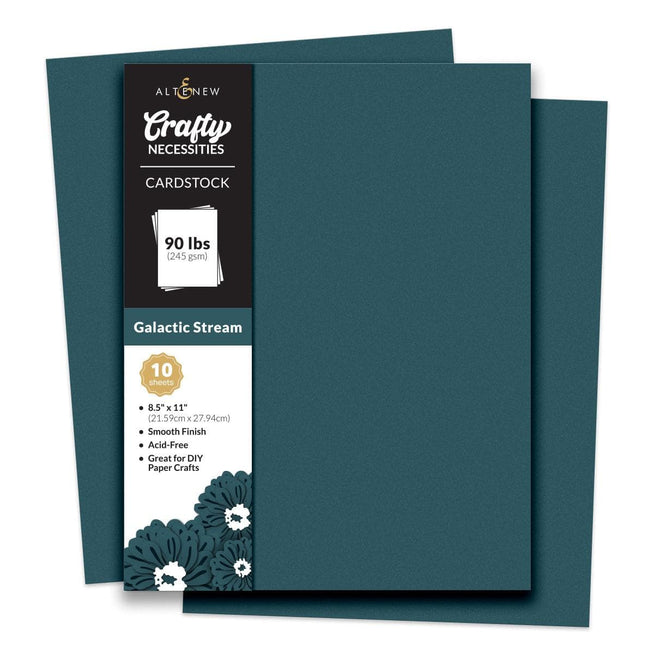 Altenew Crafty Necessities Cardstock Bundle featuring colorful sheets of high-quality craft cardstock for scrapbooking and card making.