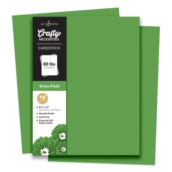 Altenew Crafty Necessities cardstock bundle with colorful sheets of high-quality paper for crafting and scrapbooking projects.