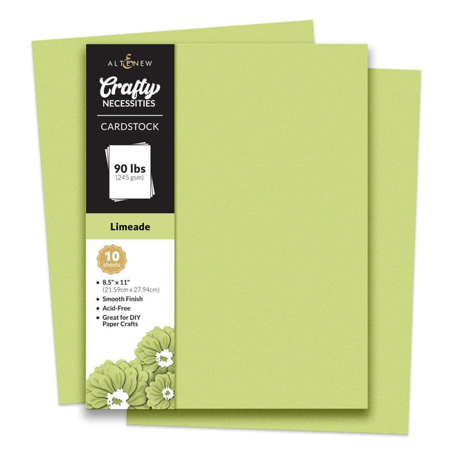 Altenew Crafty Necessities cardstock bundle with assorted colorful paper sheets for crafting and scrapbooking projects.