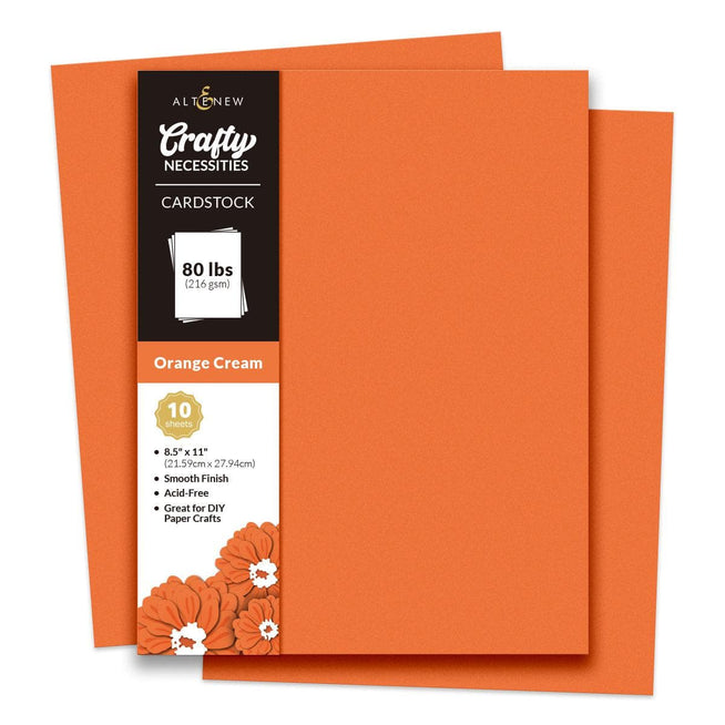 Assorted colors of Altenew Crafty Necessities Cardstock Bundle featuring thick, high-quality paper sheets for crafting and card making.