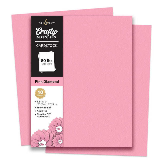 Altenew Crafty Necessities Cardstock Bundle featuring colorful sheets of high-quality cardstock for crafting and scrapbooking.
