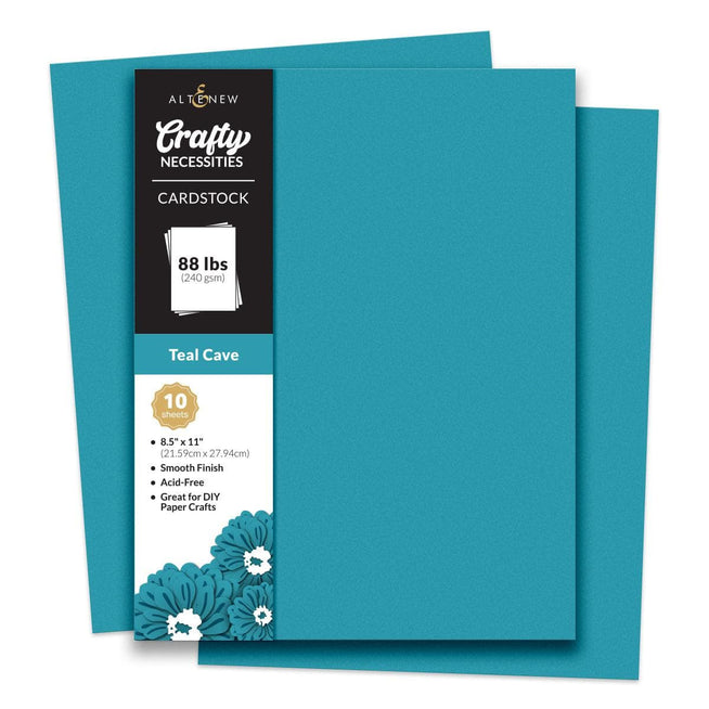 Altenew Crafty Necessities Cardstock Bundle featuring colorful, textured paper sheets for crafting and card-making projects.