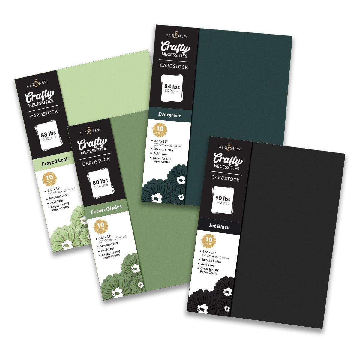 Crafty Necessities Cardstock Bundle (Green Fields)