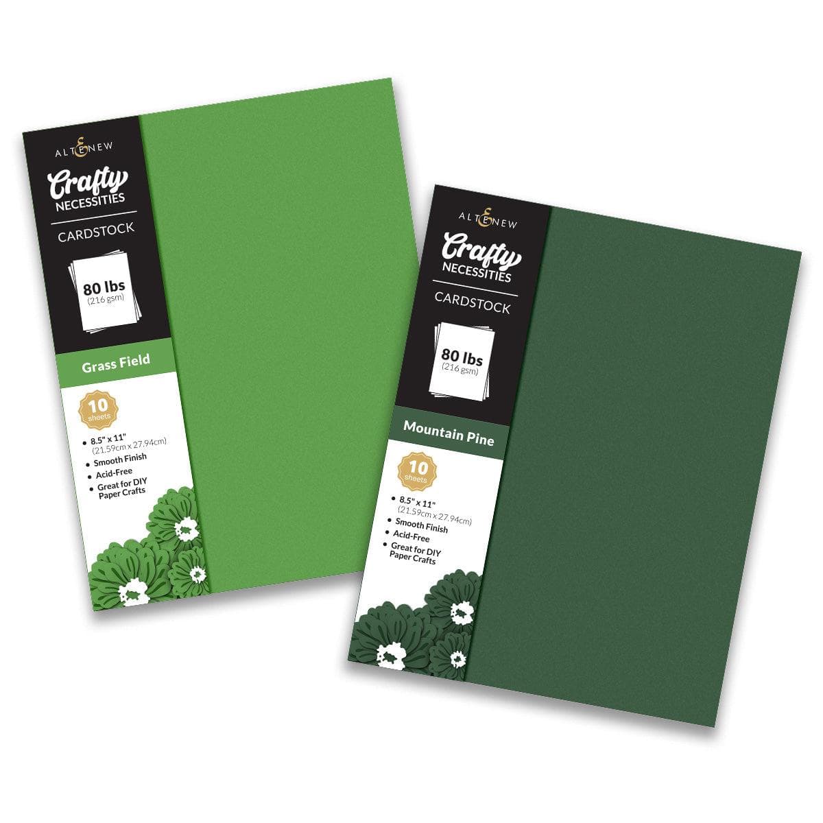 Crafty Necessities Cardstock Bundle (Green Valley)