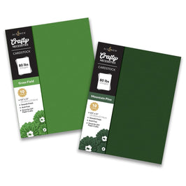 Crafty Necessities Cardstock Bundle (Green Valley)