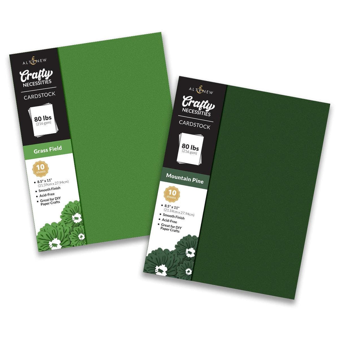 Crafty Necessities Cardstock Bundle (Green Valley)