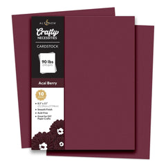 Crafty Necessities: Acai Berry Cardstock (10 sheets/set)