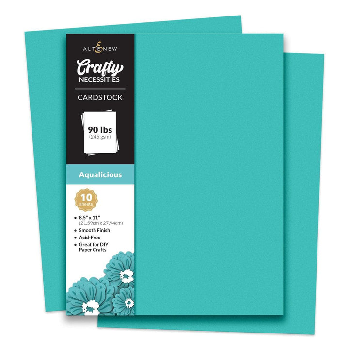 Crafty Necessities: Aqualicious Cardstock (10 sheets/set)