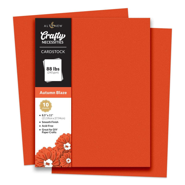 Crafty Necessities: Autumn Blaze Cardstock (10 sheets/set)