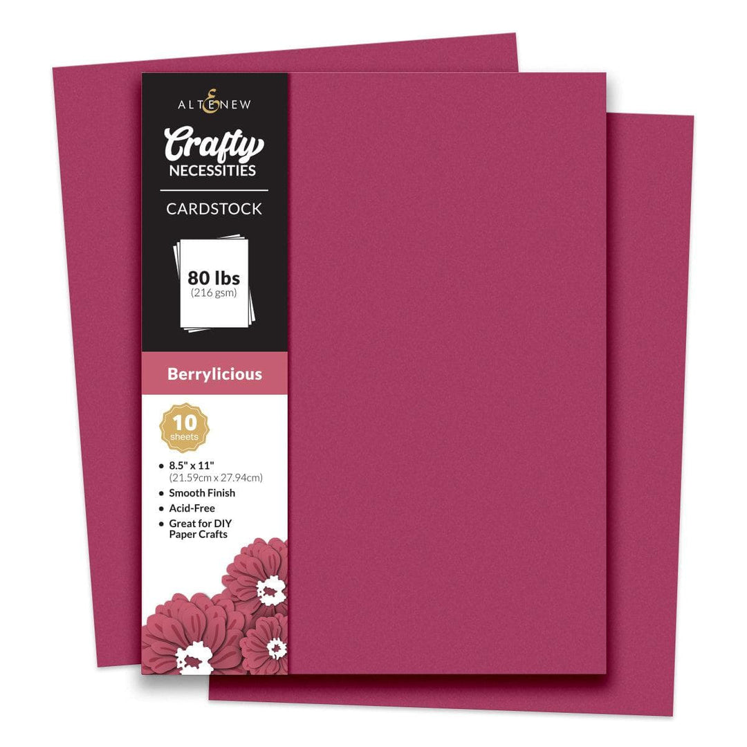 Crafty Necessities: Berrylicious Cardstock (10 sheets/set)