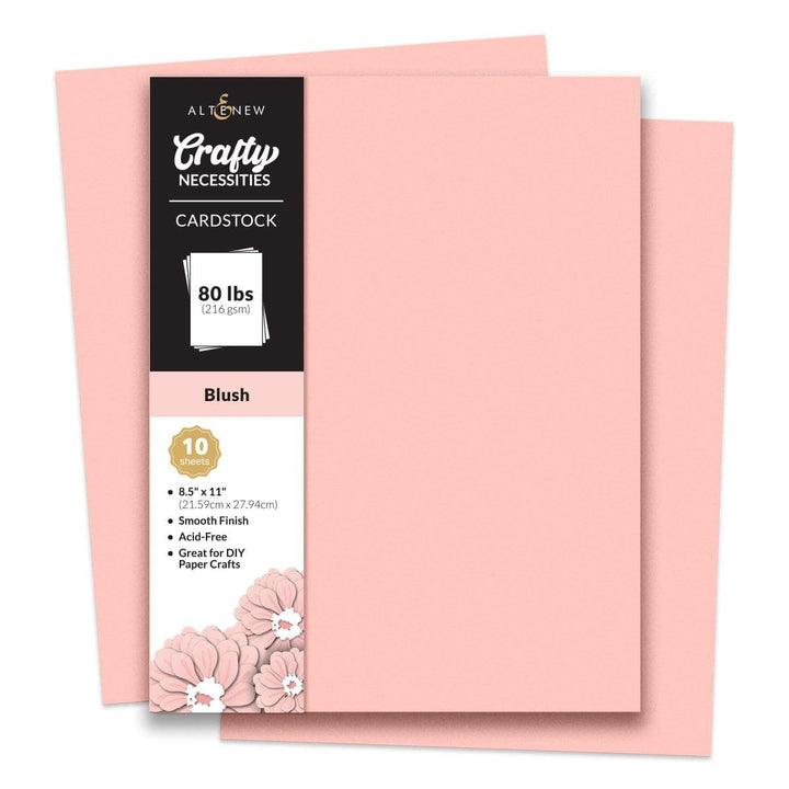 Crafty Necessities: Blush Cardstock (10 sheets/set)