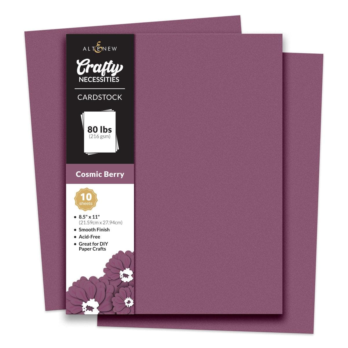 Crafty Necessities: Cosmic Berry Cardstock (10 sheets/set)