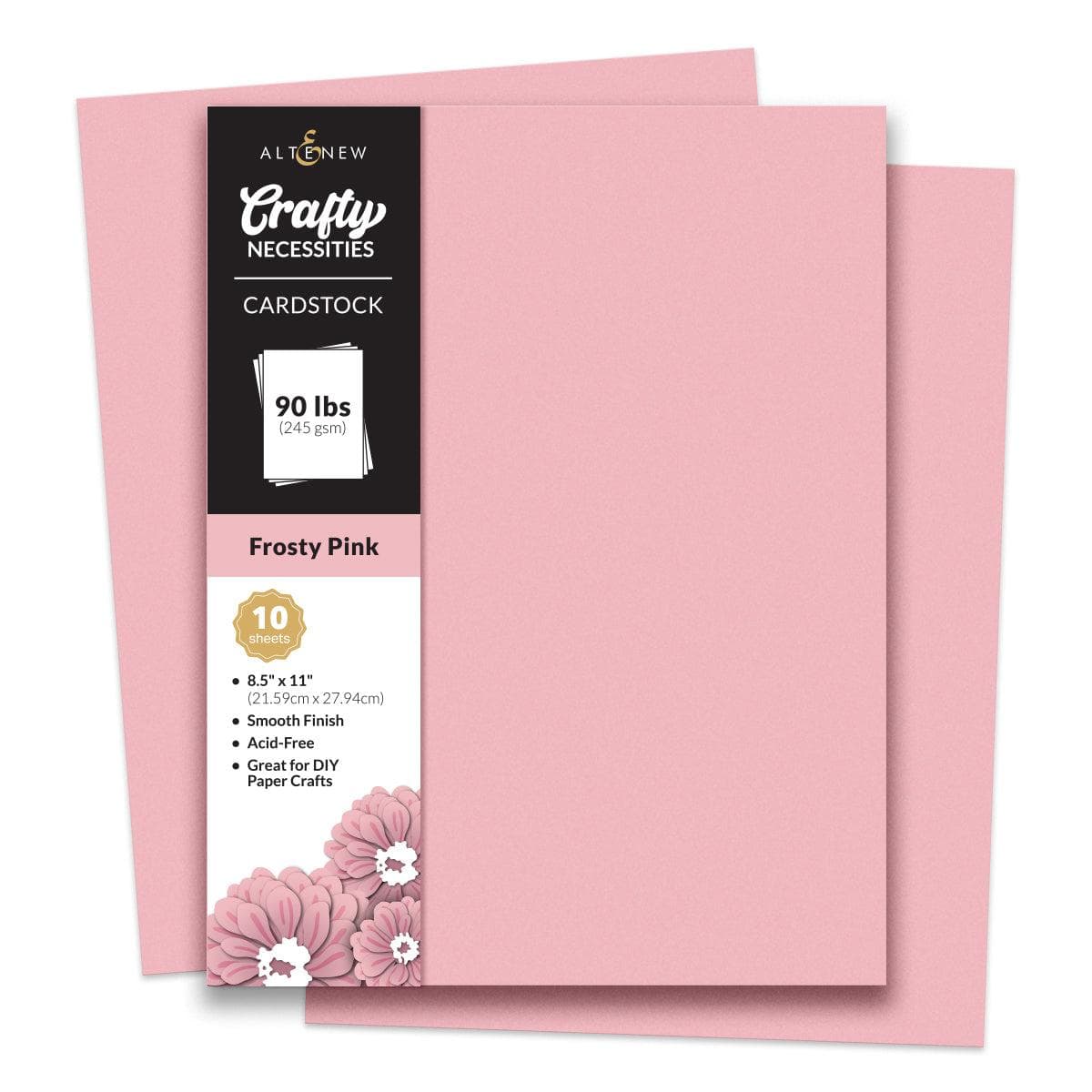 Altenew、Pinkfreshまとめて10セット Crafty Necessities: Frosty Pink Cardstock (10 sheets/set) | Altenew