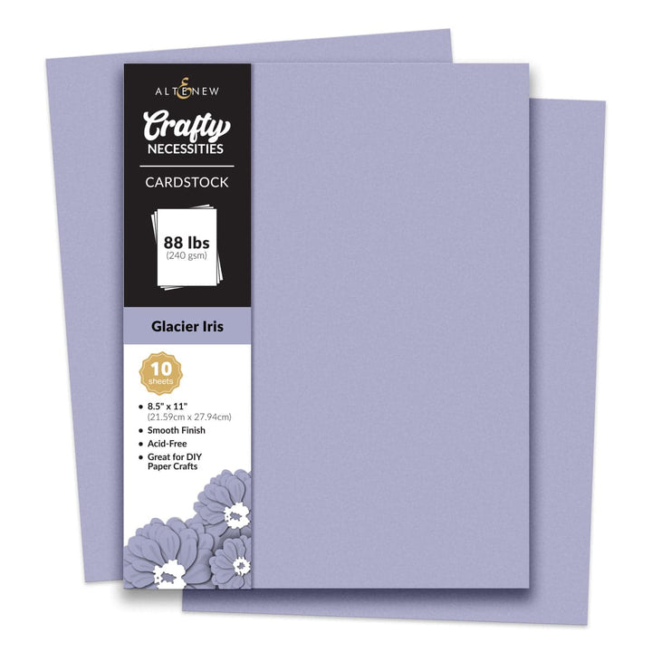 Crafty Necessities: Glacier Iris Cardstock (10 sheets/set)
