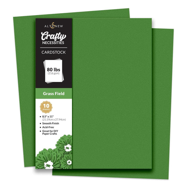 Crafty Necessities: Grass Field Cardstock (10 sheets/set)