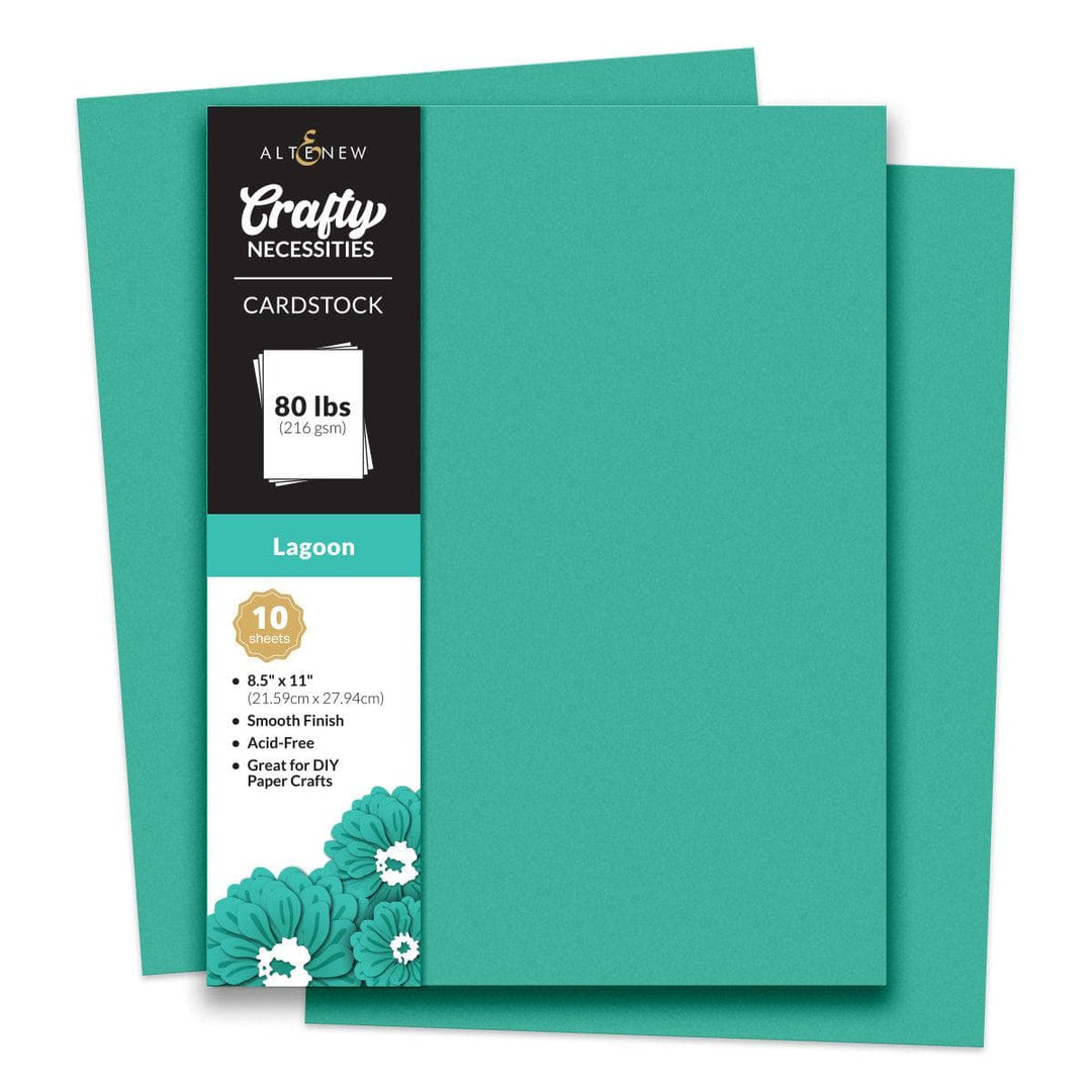 Crafty Necessities: Lagoon Cardstock (10 sheets/set)