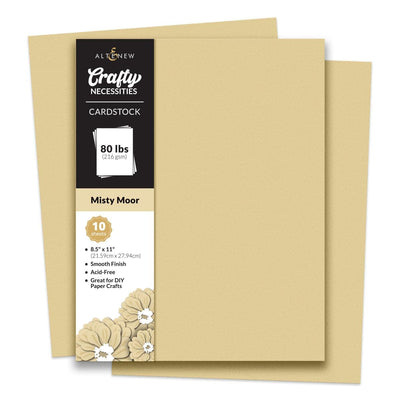 Crafty Necessities: Misty Moor Cardstock (10 sheets/set)