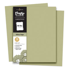 Crafty Necessities: Misty Sage Cardstock (10 sheets/set)