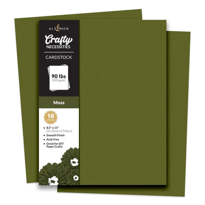 Crafty Necessities: Moss Cardstock (10 sheets/set)