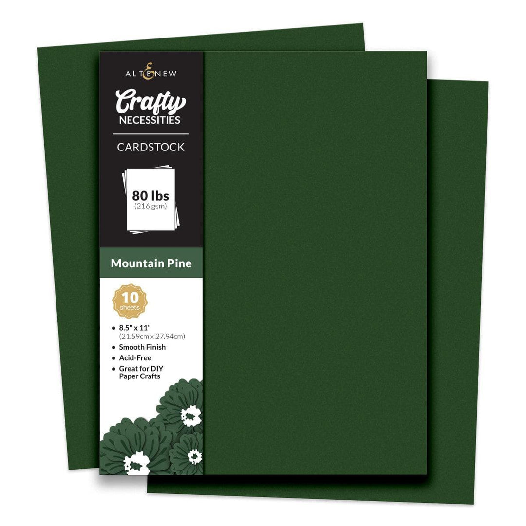 Crafty Necessities: Mountain Pine Cardstock (10 sheets/set)