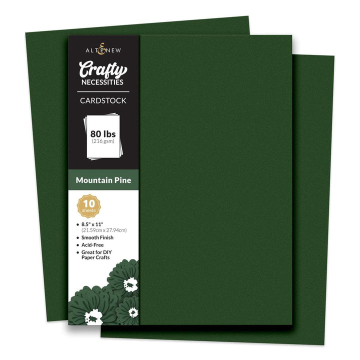 Crafty Necessities: Mountain Pine Cardstock (10 sheets/set)