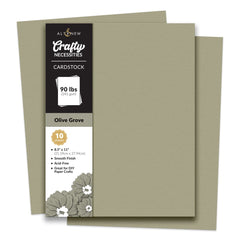 Crafty Necessities: Olive Grove Cardstock (10 sheets/set)