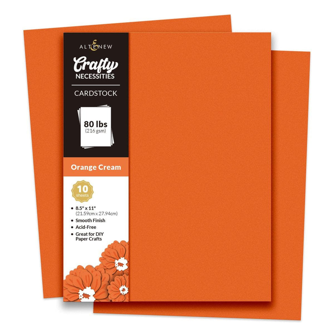 Crafty Necessities: Orange Cream Cardstock (10 sheets/set)