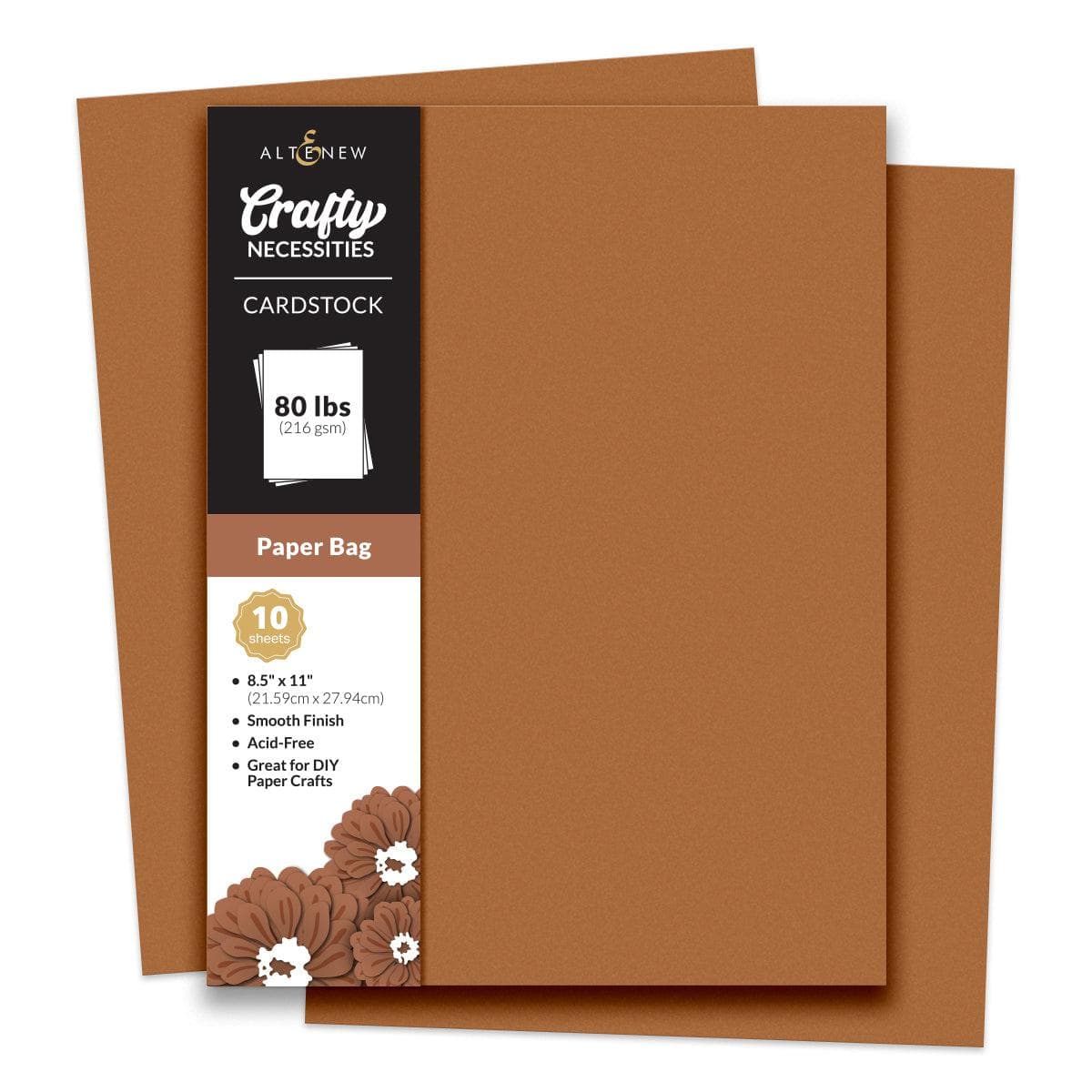 Cardstock Set Crafty Necessities: Paper Bag Cardstock (10 sheets/set) | Altenew
