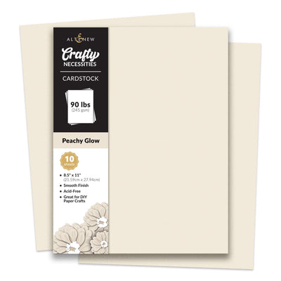 Crafty Necessities: Peachy Glow Cardstock (10 sheets/set)