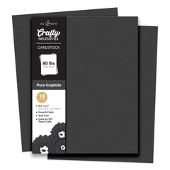 Crafty Necessities: Pure Graphite Cardstock (10 sheets/set)