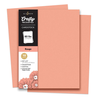 Crafty Necessities: Rouge Cardstock (10 sheets/set)