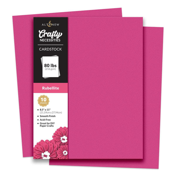 Crafty Necessities: Rubellite Cardstock (10 sheets/set)