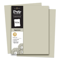 Crafty Necessities: Sagestone Cardstock (10 sheets/set)