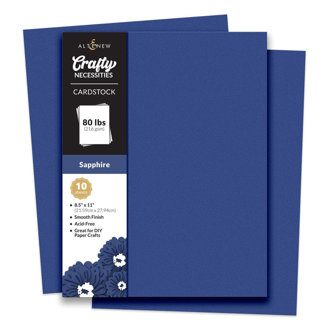 Crafty Necessities: Sapphire Cardstock (10 sheets/set)