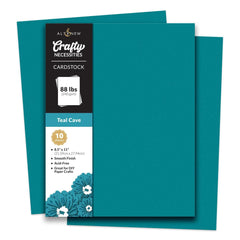Crafty Necessities: Teal Cave Cardstock (10 sheets/set)