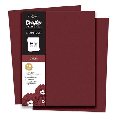 Crafty Necessities: Velvet Cardstock (10 sheets/set)