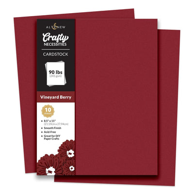 Crafty Necessities: Vineyard Berry Cardstock (10 sheets/set)