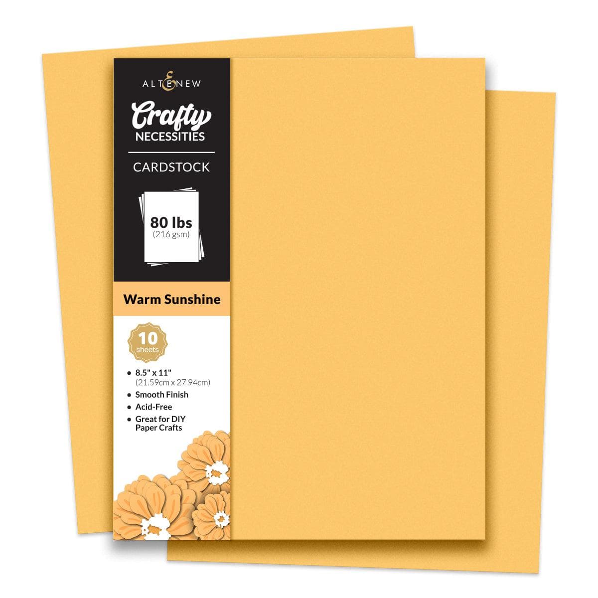 Crafty Necessities: Warm Sunshine Cardstock (10 sheets/set) | Altenew