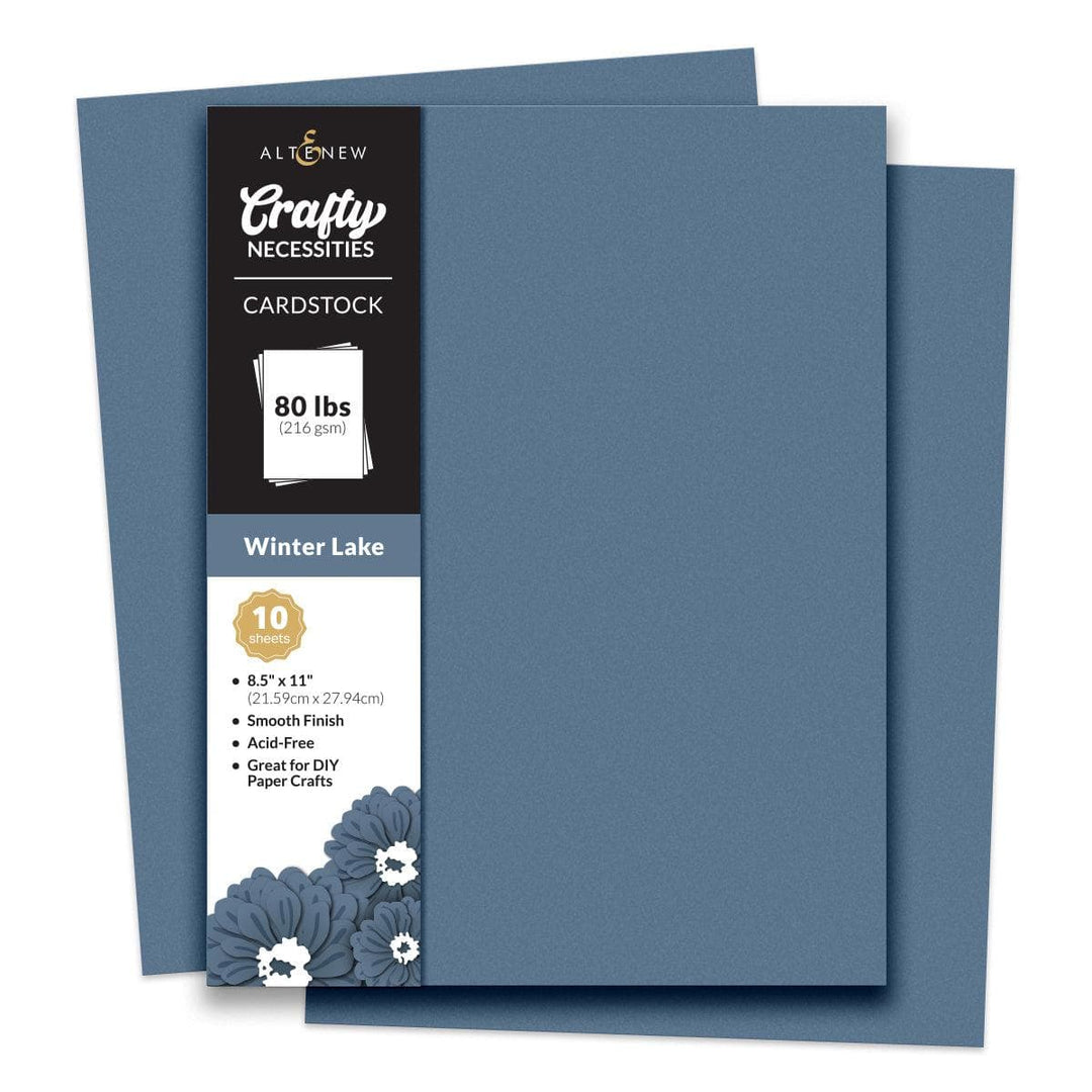 Crafty Necessities: Winter Lake Cardstock (10 sheets/set)