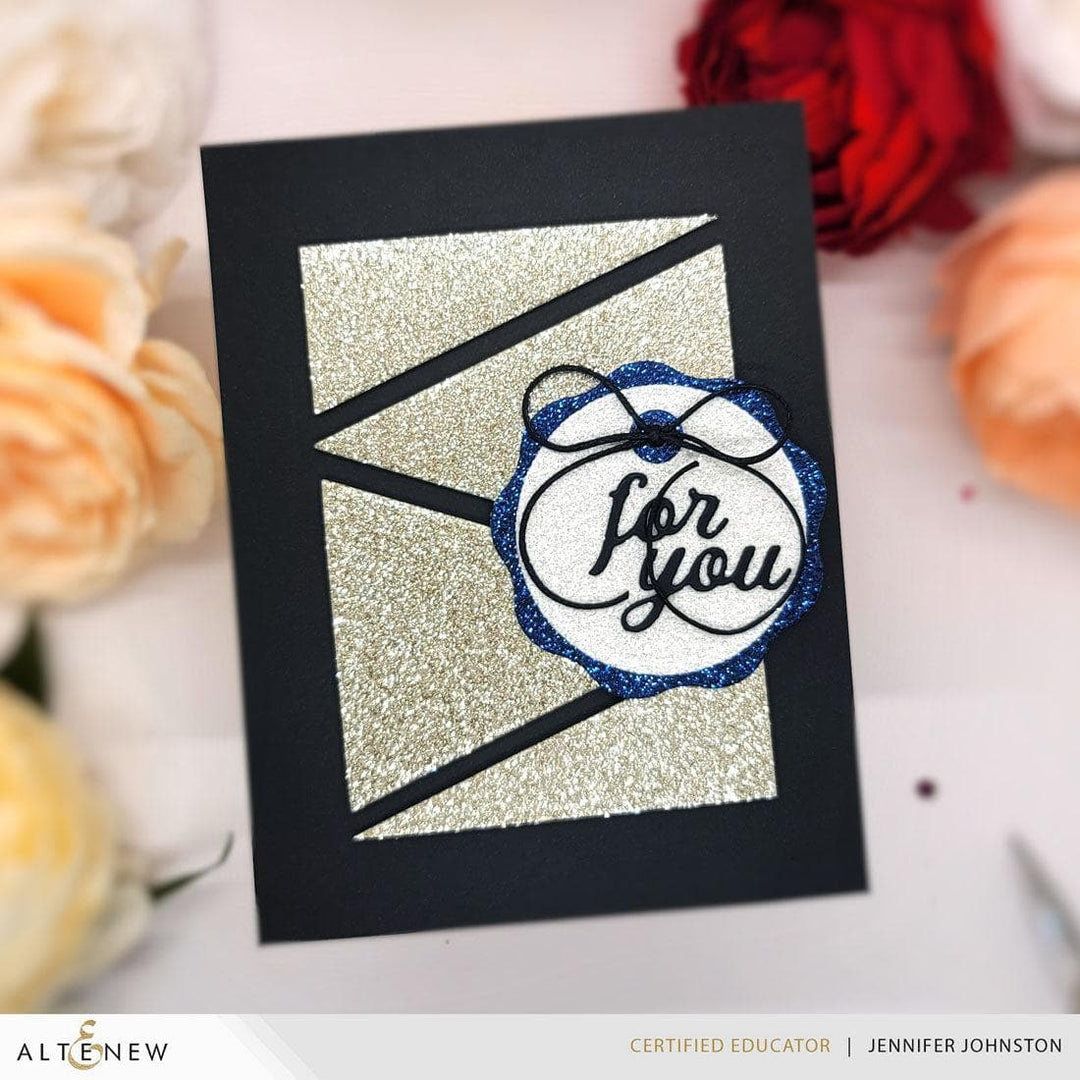 Glitter Cardstock Set - Moonstone (8.5x11, 10 sheets)