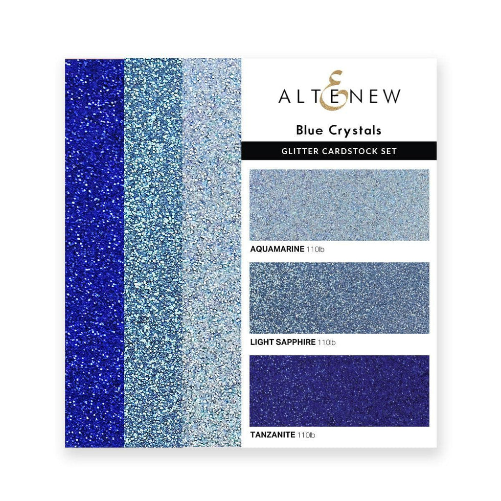 Altenew - Glitter Gradient Cardstock Set - Blue Crystals