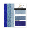 Part A-Glitz Art Craft Co.,LTD Cardstock Glitter Gradient Cardstock Set - Blue Crystals