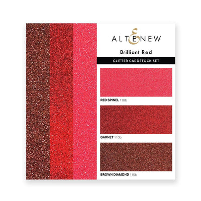 Part A-Glitz Art Craft Co.,LTD Cardstock Glitter Gradient Cardstock Set - Brilliant Red