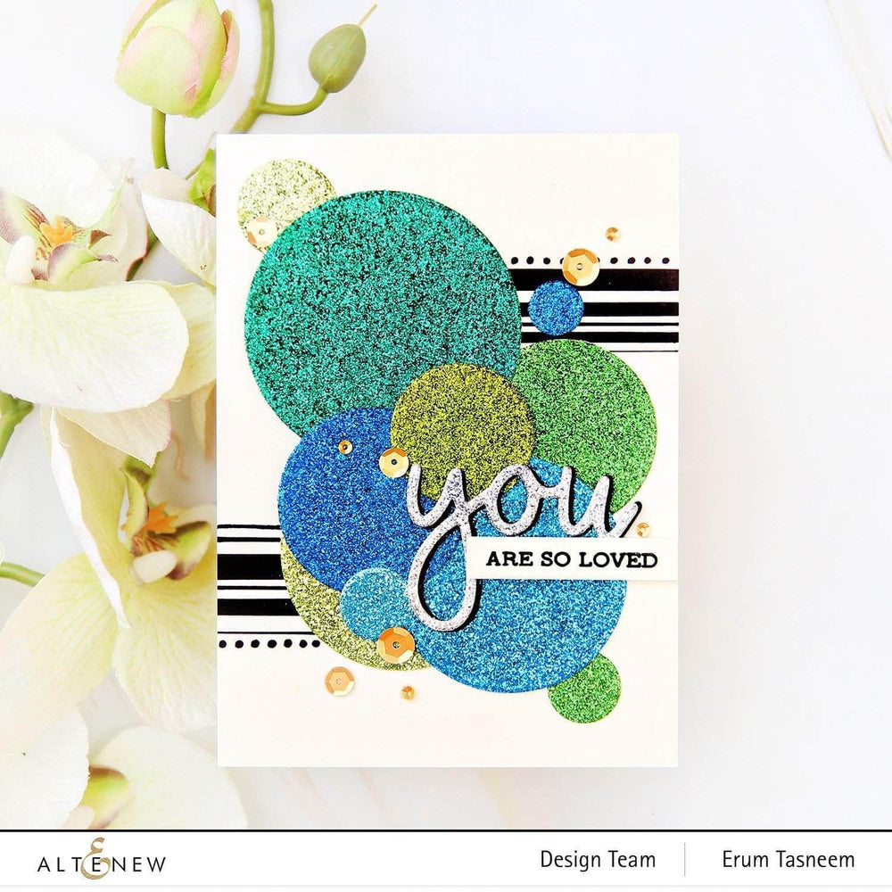 Part A-Glitz Art Craft Co.,LTD Cardstock Glitter Gradient Cardstock Set - Forest Canopy