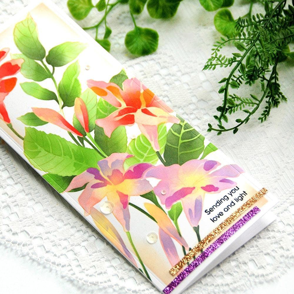 Part A-Glitz Art Craft Co.,LTD Cardstock Glitter Gradient Cardstock Set - Golden Sunrise