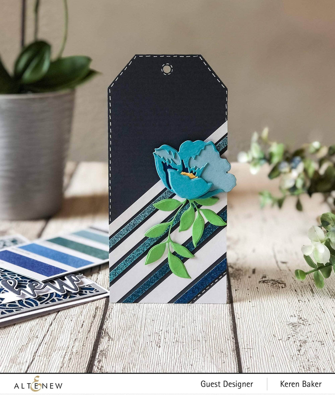 Part A-Glitz Art Craft Co.,LTD Cardstock Glitter Gradient Cardstock Set - Ocean Reflection