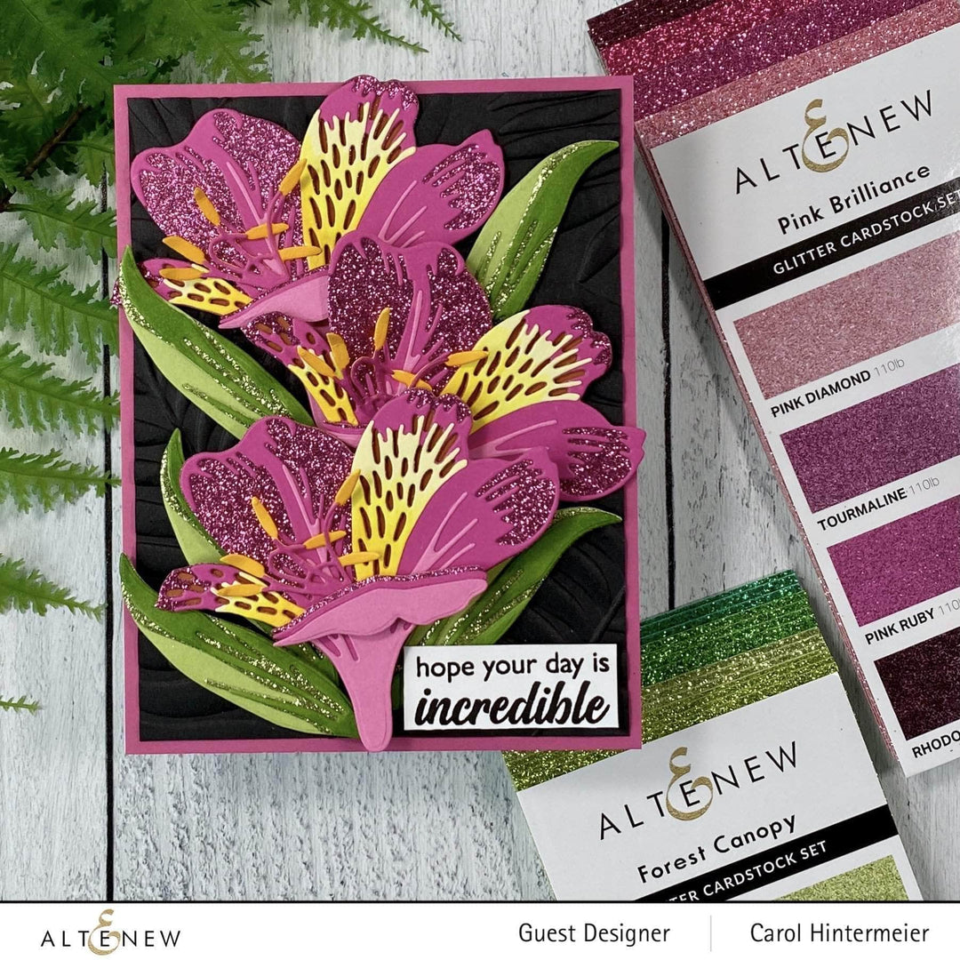 Part A-Glitz Art Craft Co.,LTD Cardstock Glitter Gradient Cardstock Set - Pink Brilliance