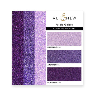Part A-Glitz Art Craft Co.,LTD Cardstock Glitter Gradient Cardstock Set - Purple Galore