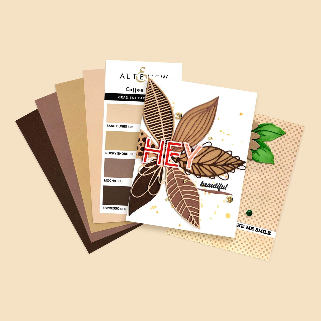 EXP Factors Cardstock Gradient Cardstock Set - Coffee Break