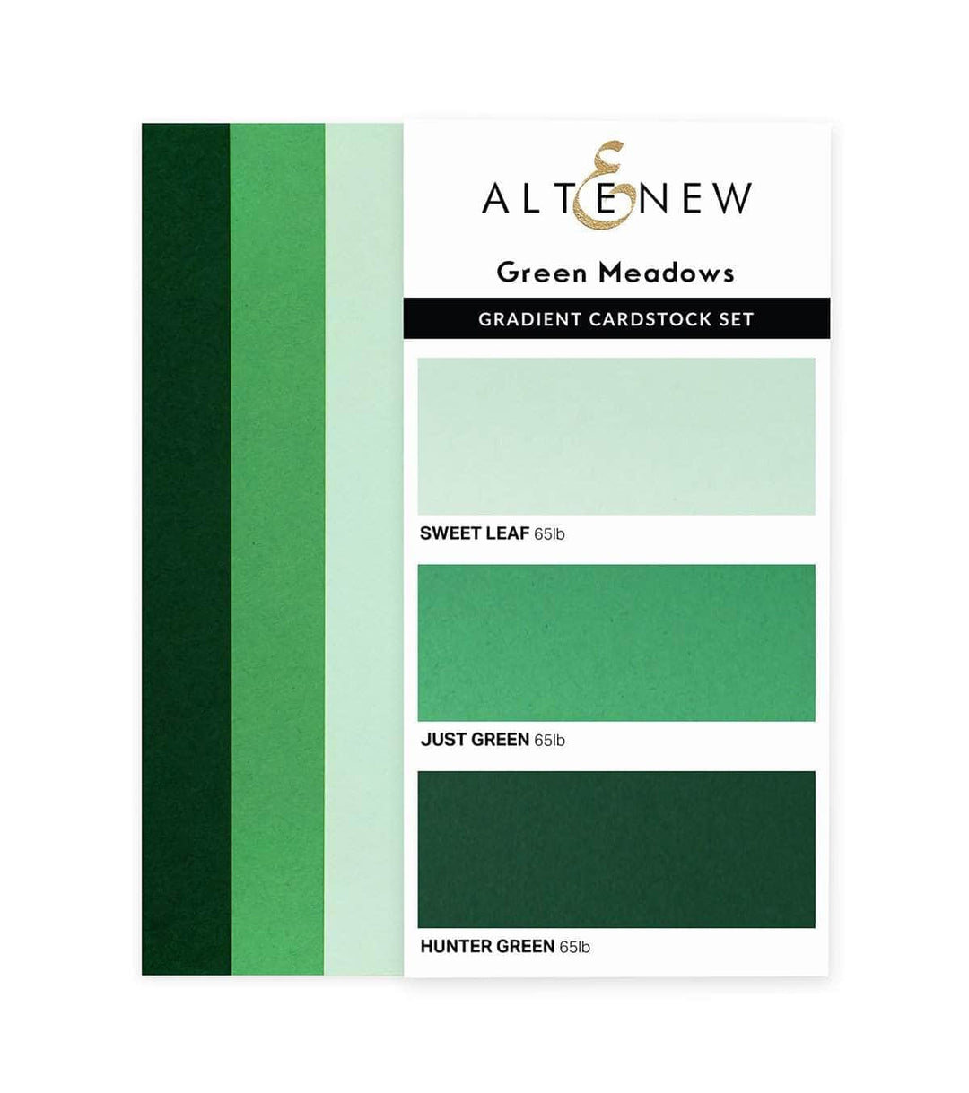 EXP Factors Cardstock Gradient Cardstock Set - Green Meadows